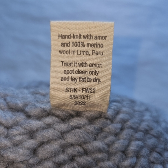 Sh*t That I Knit The Motley Merino Wool Beanie - Picture 3 of 7